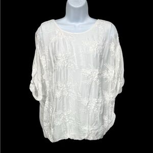 Tendenze silk blend blouse size large